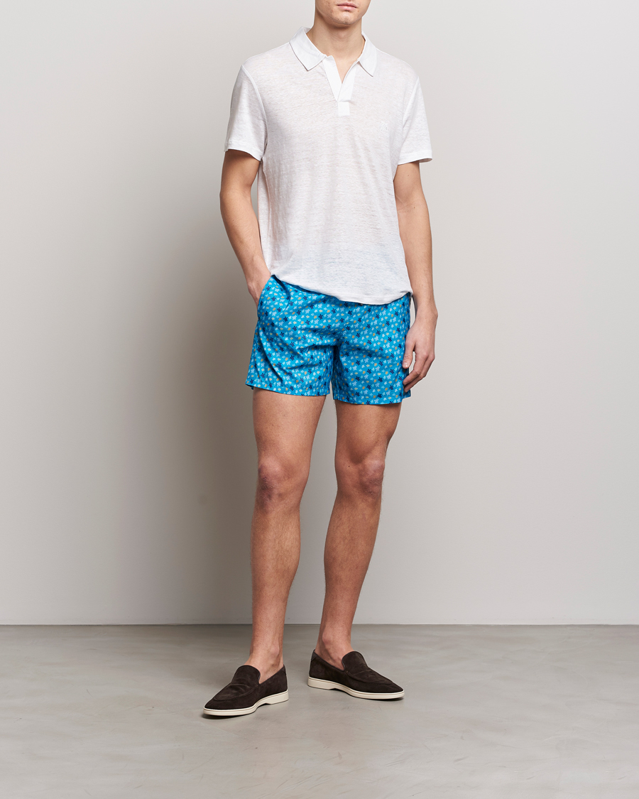 Heren | Polo's | Vilebrequin | Pyramid Linen Jersey Polo Blanc