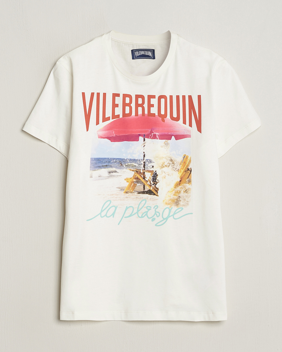 Heren | T-shirts | Vilebrequin | Portisol Printed Crew Neck T-Shirt Off White