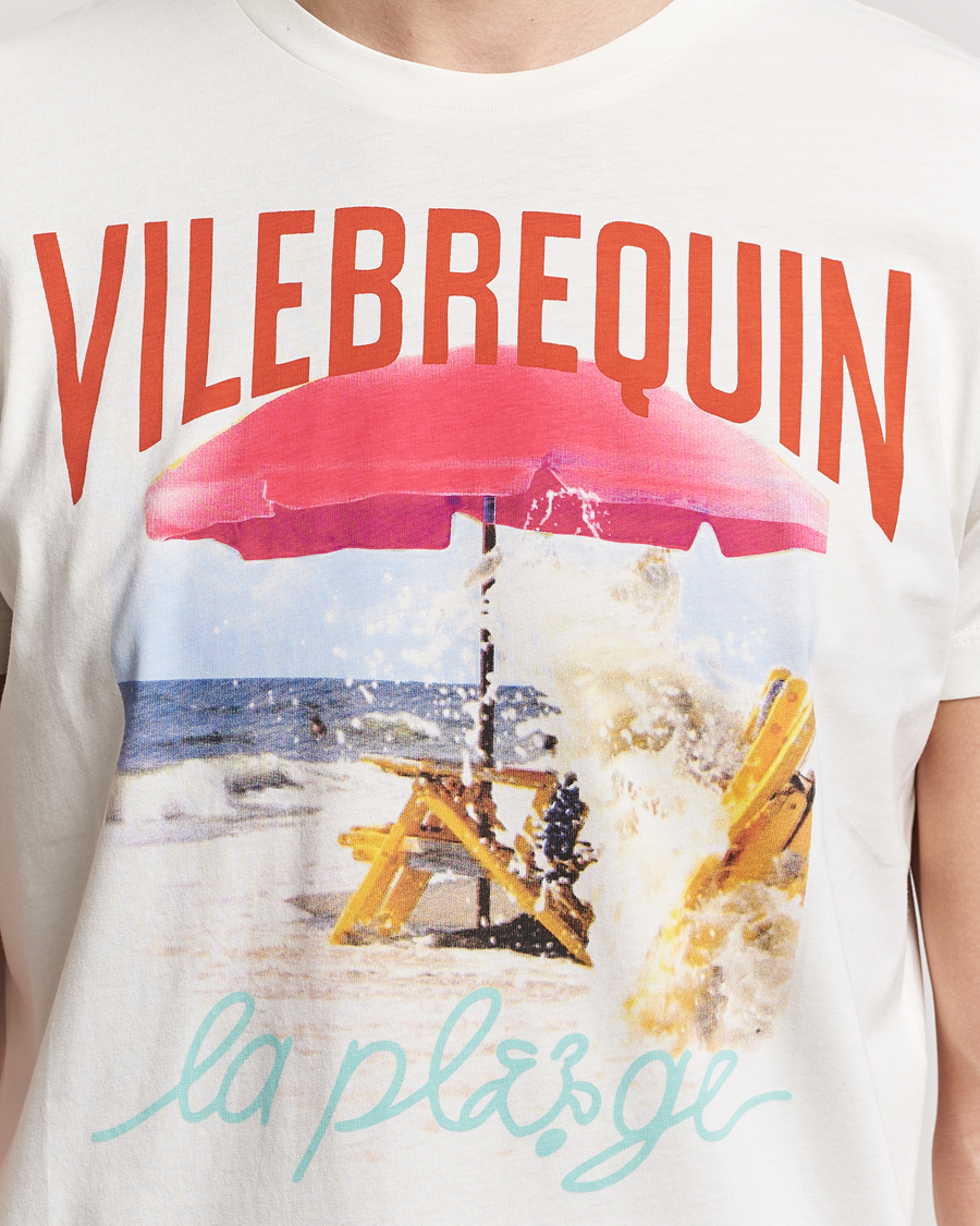 Heren | T-shirts | Vilebrequin | Portisol Printed Crew Neck T-Shirt Off White