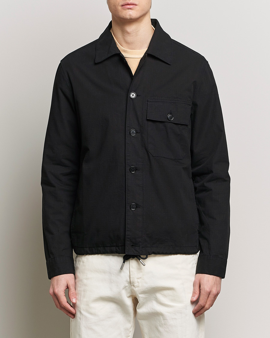 Heren | Sale | Belstaff | Guley Ripstop Overshirt Black