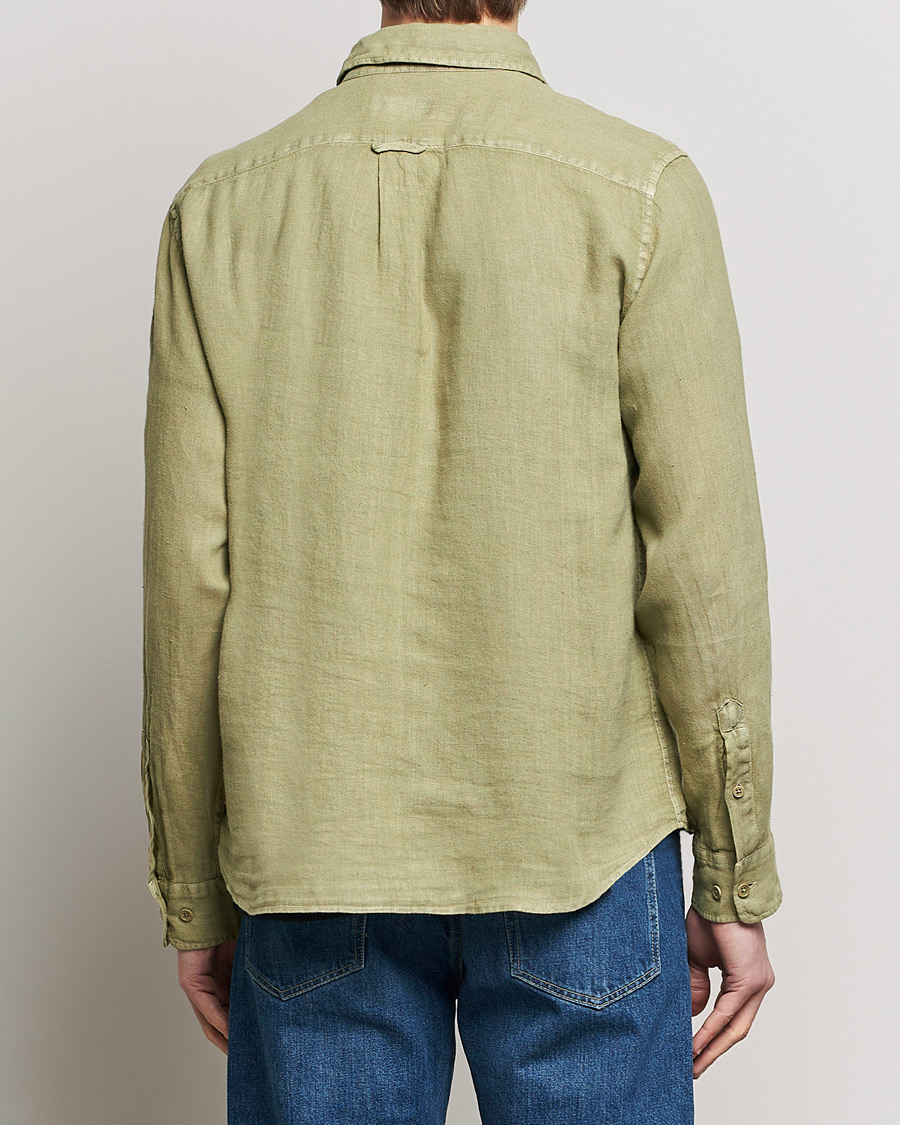 Heren | Overhemden | Belstaff | Scale Linen Pocket Shirt Aloe