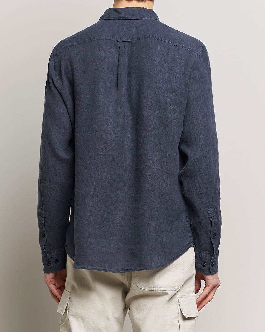 Heren | Overhemden | Belstaff | Scale Linen Pocket Shirt Dark Ink