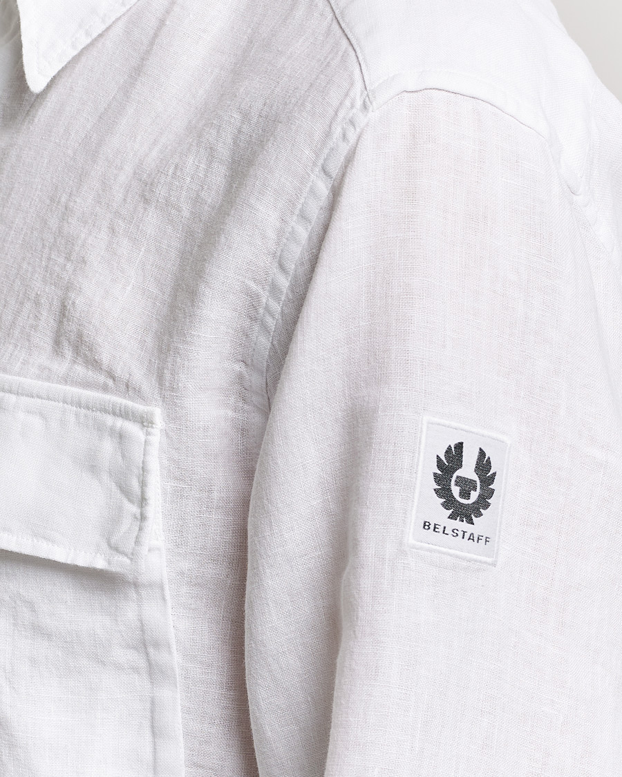 Heren | Overhemden | Belstaff | Scale Linen Pocket Shirt White