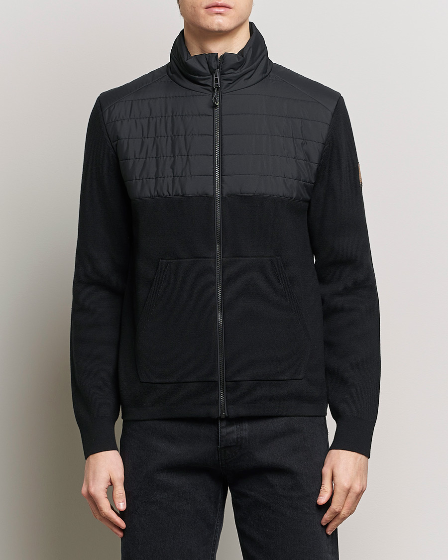 Heren | Truien | Belstaff | Venture Hybrid Full Zip Black