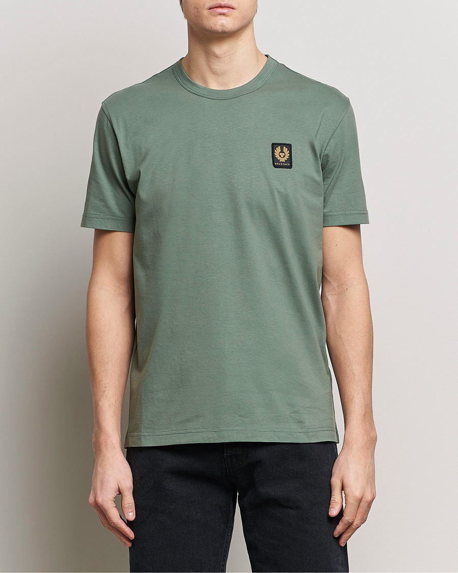 Heren |  | Belstaff | Cotton Logo T-Shirt Mineral Green