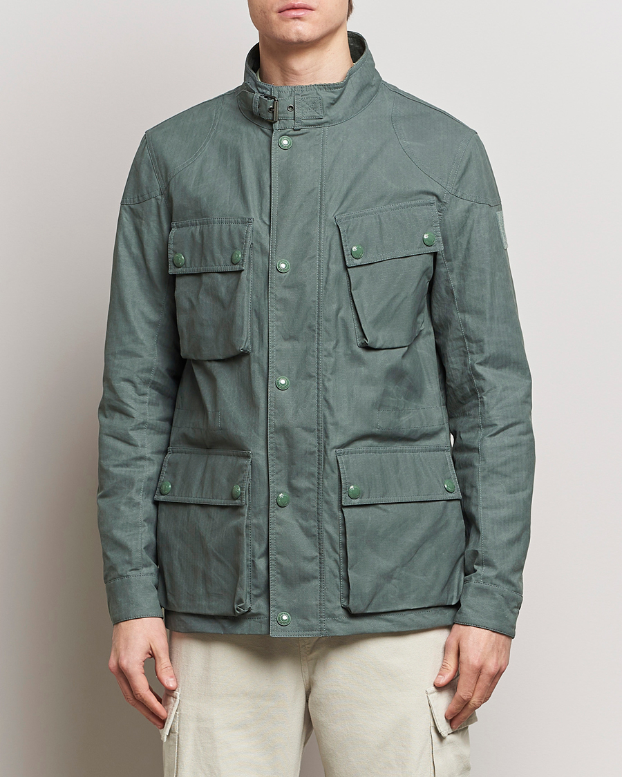 Heren | Afdelingen | Belstaff | Landsport Dry Wax Fieldmaster Mineral Green