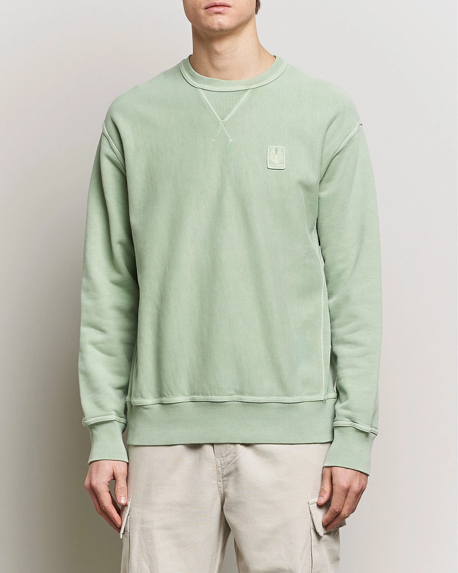 Heren | Sweatshirts | Belstaff | Outliner Cotton Crew Neck Echo Green