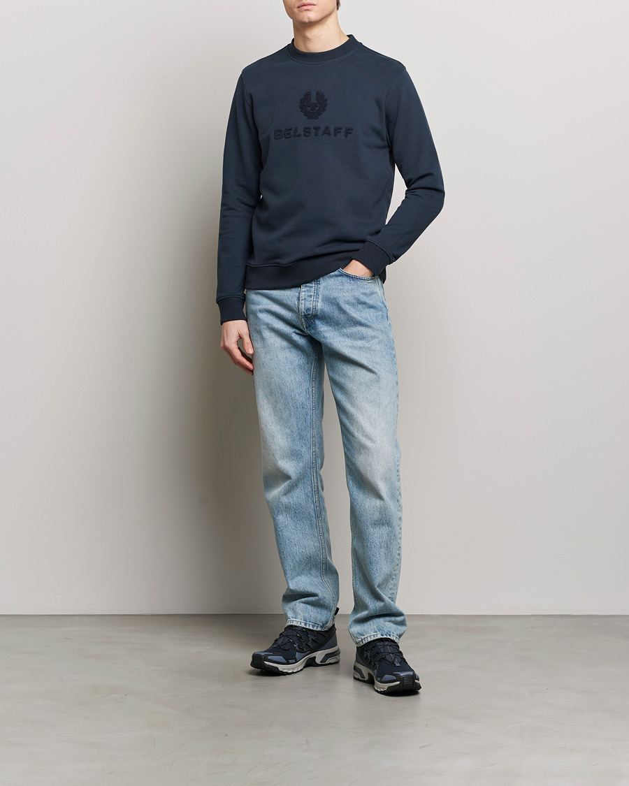 Heren | Truien | Belstaff | Varsity Logo Sweatshirt Dark Ink