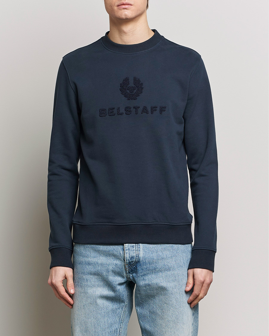 Heren | Truien | Belstaff | Varsity Logo Sweatshirt Dark Ink