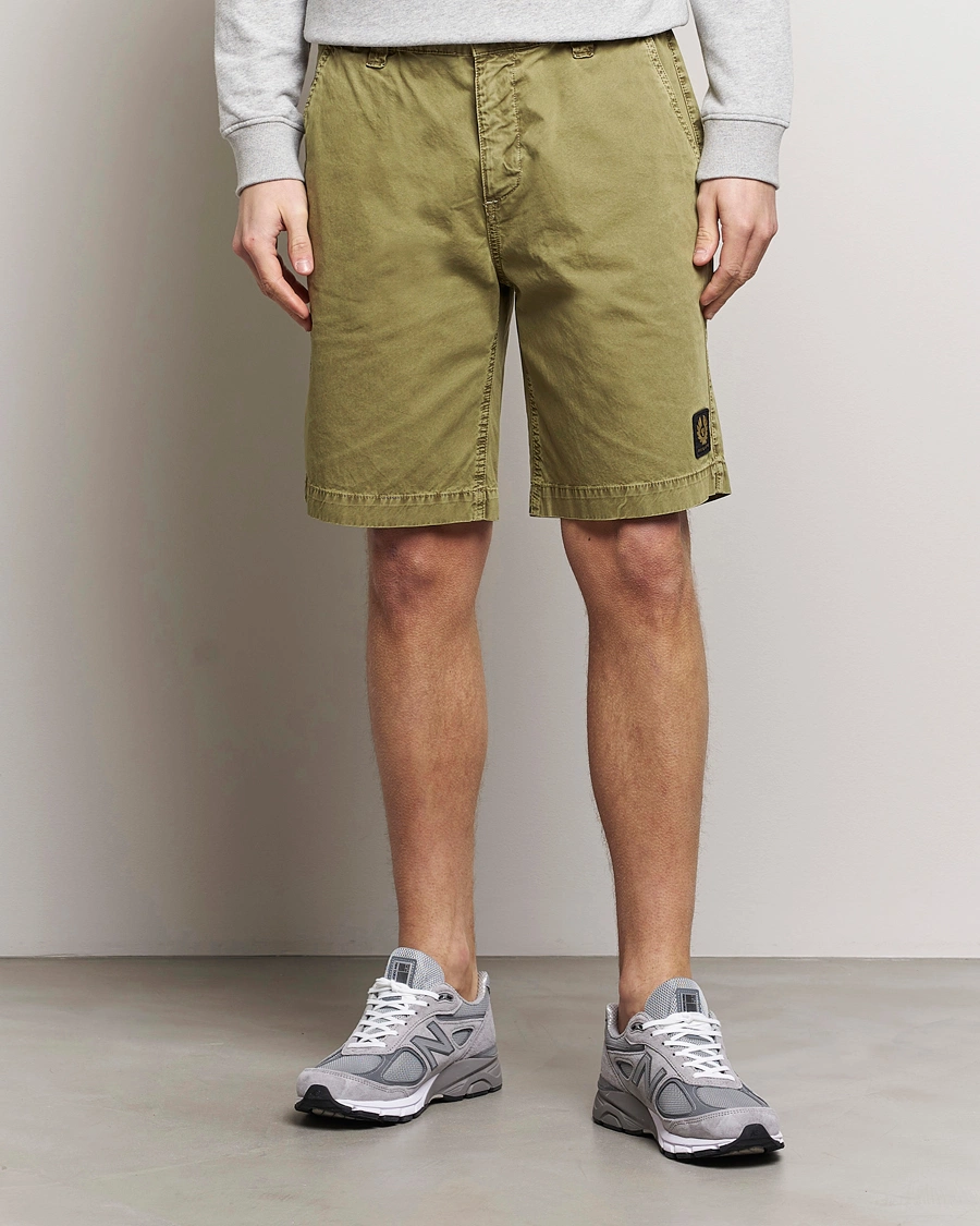 Heren | Chino-shorts | Belstaff | Dalesman Cotton Shorts Aloe
