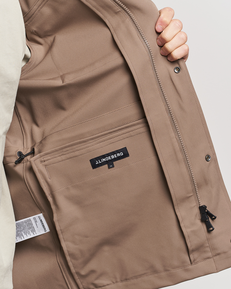 Heren | Jassen | J.Lindeberg | Ripley 4-Way Stretch Field Jacket Walnut