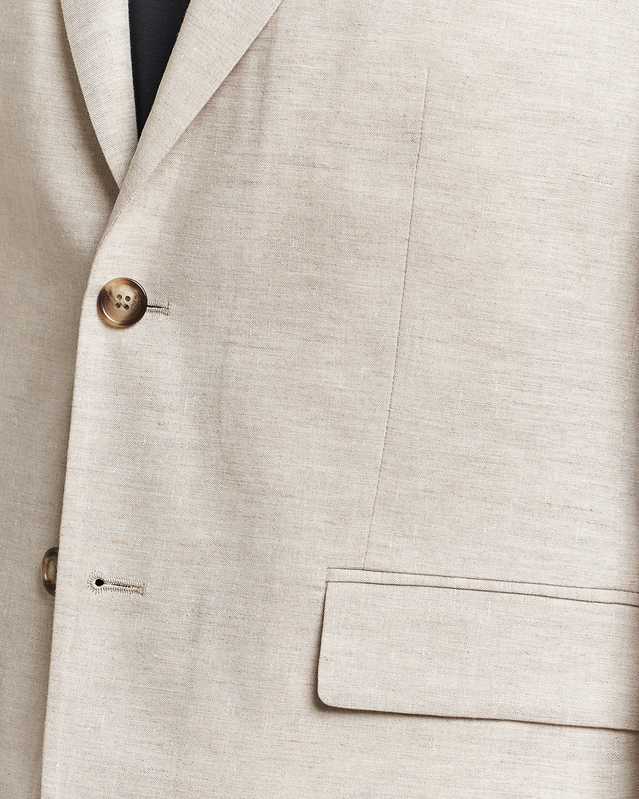 Heren | Blazers | J.Lindeberg | Hopper Super Linen Blazer Moonbeam