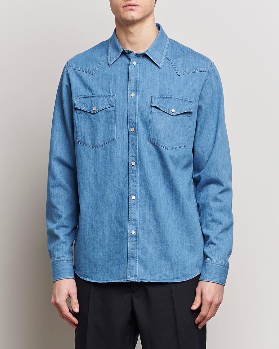 Heren | Afdelingen | J.Lindeberg | Carson Denim Shirt Bijou Blue