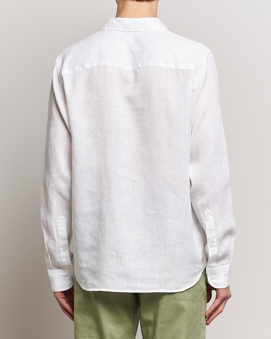 Heren | Overhemden | J.Lindeberg | Regular Fit Clean Linen Shirt White
