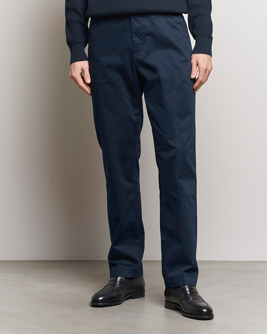 Heren |  | J.Lindeberg | Lois Cloud Satin Pants Navy