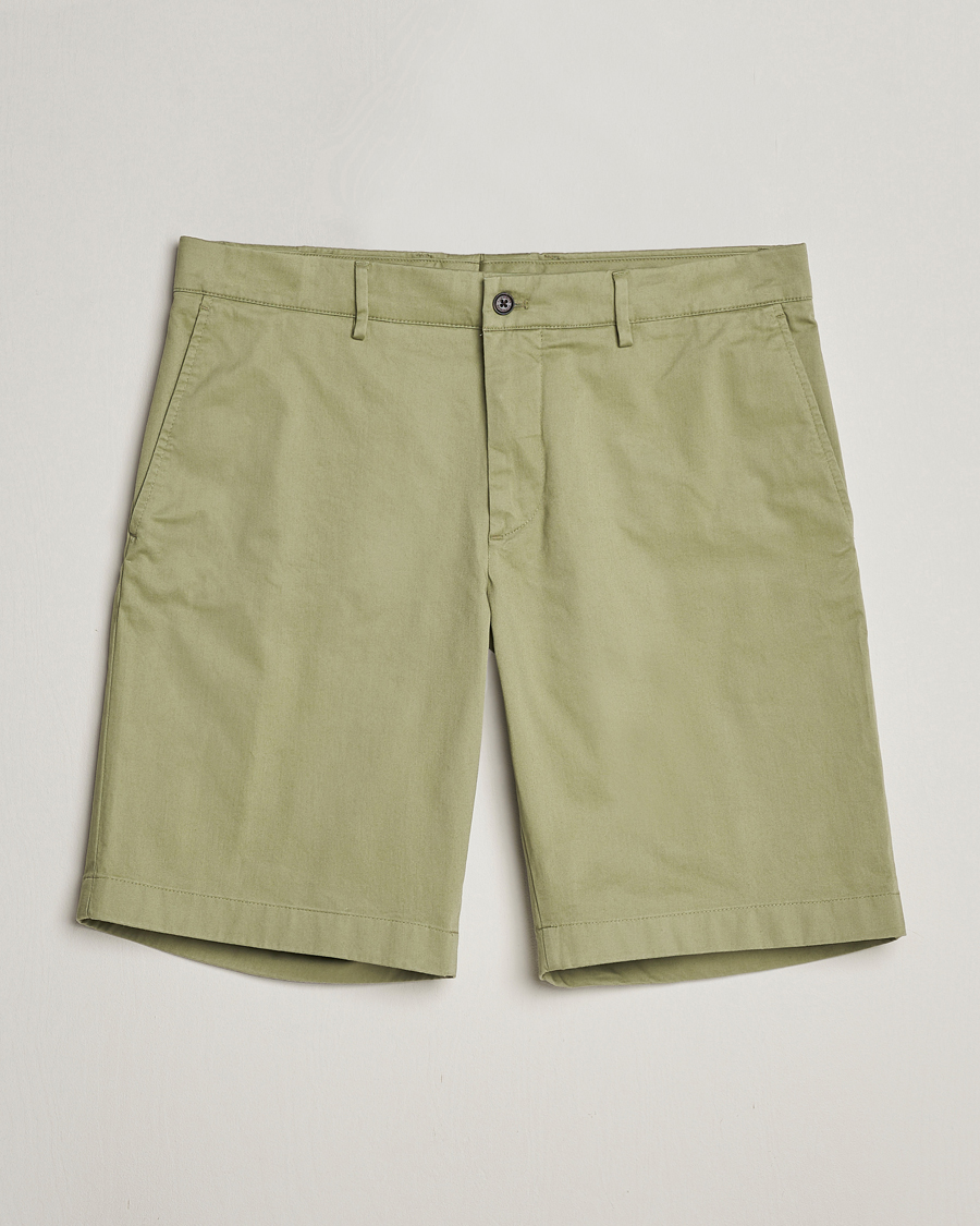 Heren | Korte broek | J.Lindeberg | Nathan Cloud Satin Shorts Oil Green