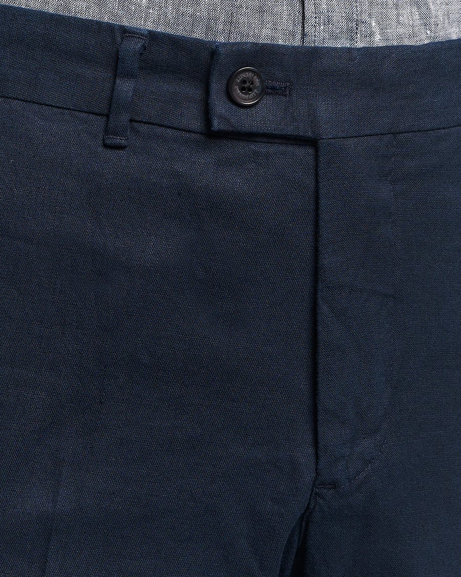 Heren | Broeken | J.Lindeberg | Lois Cotton/Linen Stretch Pants Navy