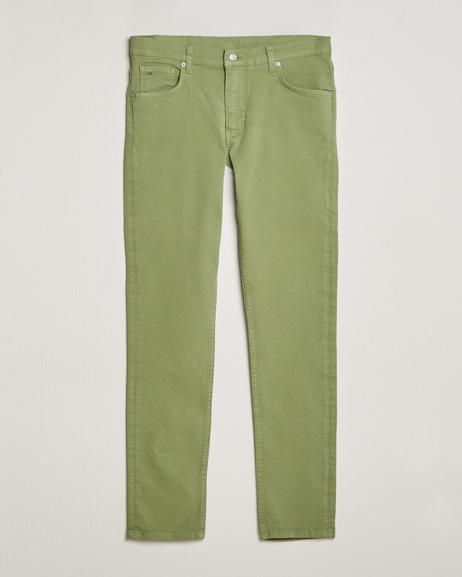 Heren | Broeken | J.Lindeberg | Jay Twill Slim Stretch 5-Pocket Trousers Oil Green