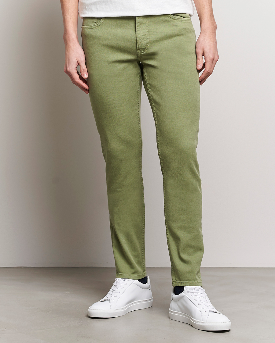 Heren | Broeken | J.Lindeberg | Jay Twill Slim Stretch 5-Pocket Trousers Oil Green