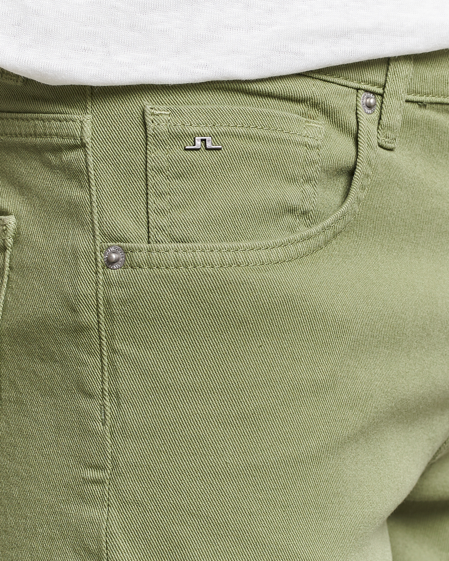 Heren | Broeken | J.Lindeberg | Jay Twill Slim Stretch 5-Pocket Trousers Oil Green