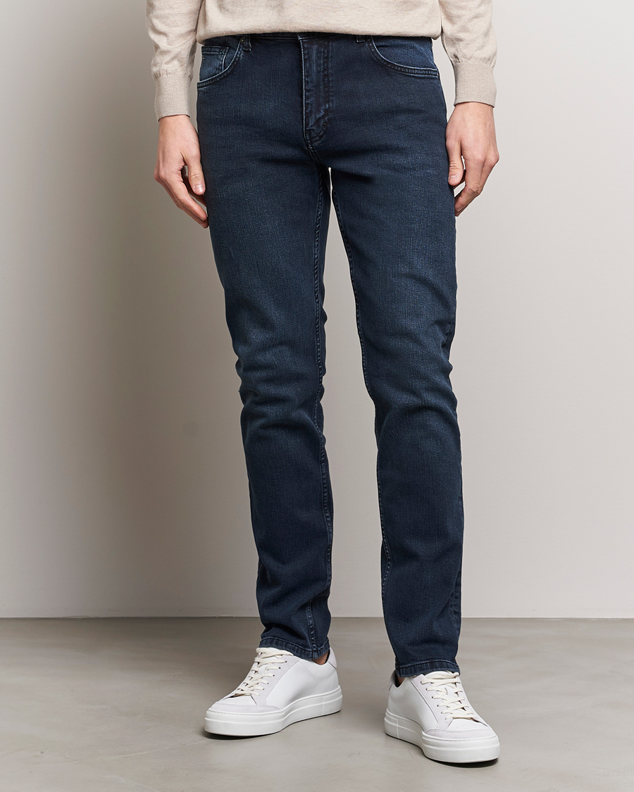 Heren | Blauwe jeans | J.Lindeberg | Jay Active Blueblack Jeans Dark Blue
