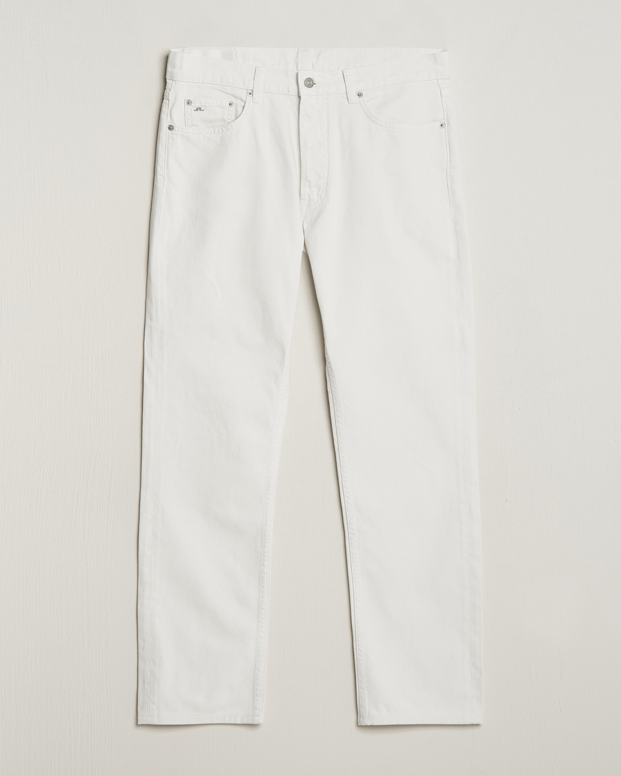 Heren | Jeans | J.Lindeberg | Cody Solid Regular Jeans Cloud White
