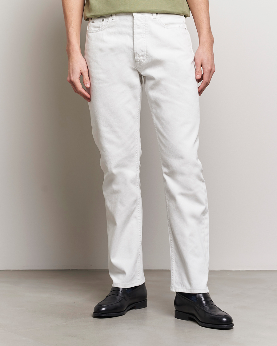 Heren | J.Lindeberg | J.Lindeberg | Cody Solid Regular Jeans Cloud White