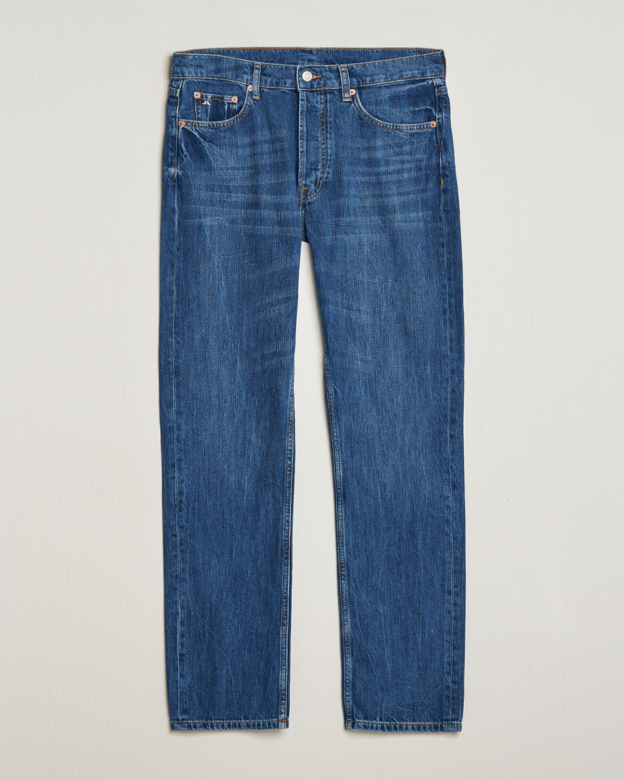 Heren | Jeans | J.Lindeberg | Cody Slub Regular Jeans Mid Blue