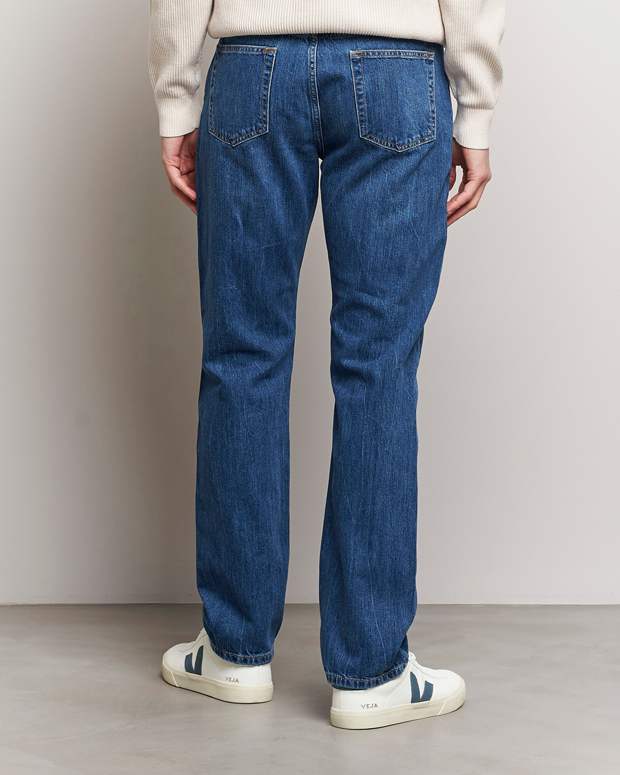 Heren | Jeans | J.Lindeberg | Cody Slub Regular Jeans Mid Blue