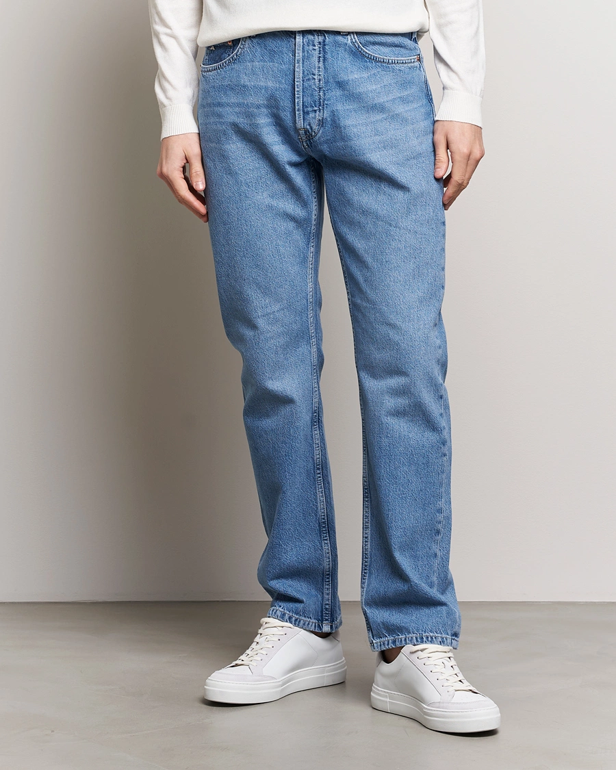 Heren | Blauwe jeans | J.Lindeberg | Cody Washed Regular Jeans Light Blue