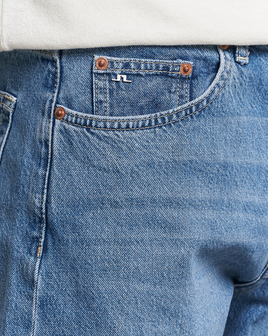 Heren | Jeans | J.Lindeberg | Cody Washed Regular Jeans Light Blue