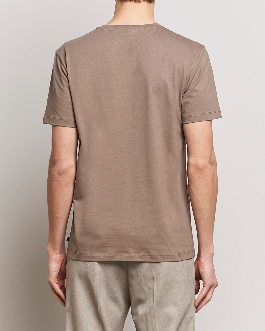 Heren | T-shirts | J.Lindeberg | Sid Basic T-Shirt Walnut
