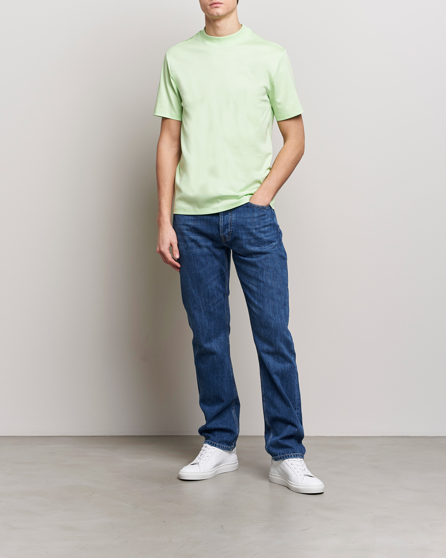 Heren | T-shirts | J.Lindeberg | Ace Mock Neck T-Shirt Paradise Green