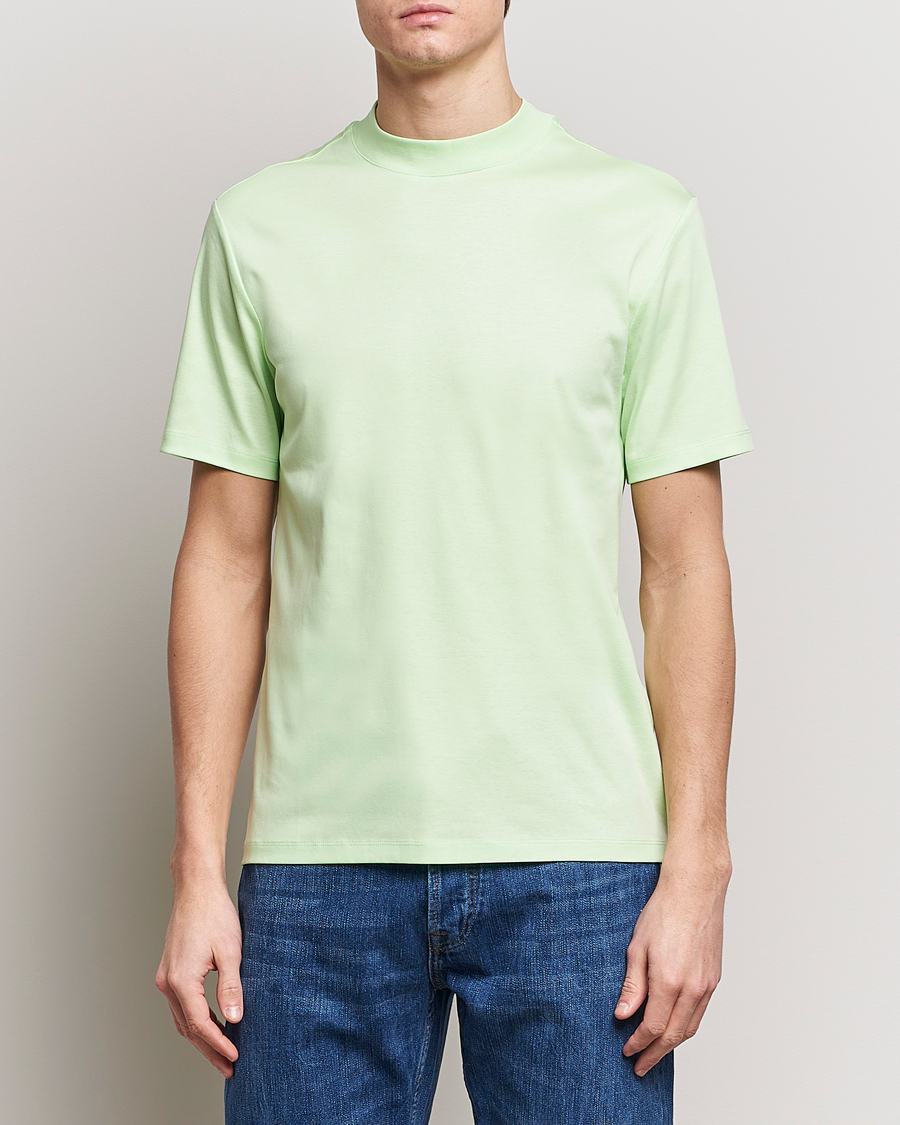 Heren | Business & Beyond | J.Lindeberg | Ace Mock Neck T-Shirt Paradise Green