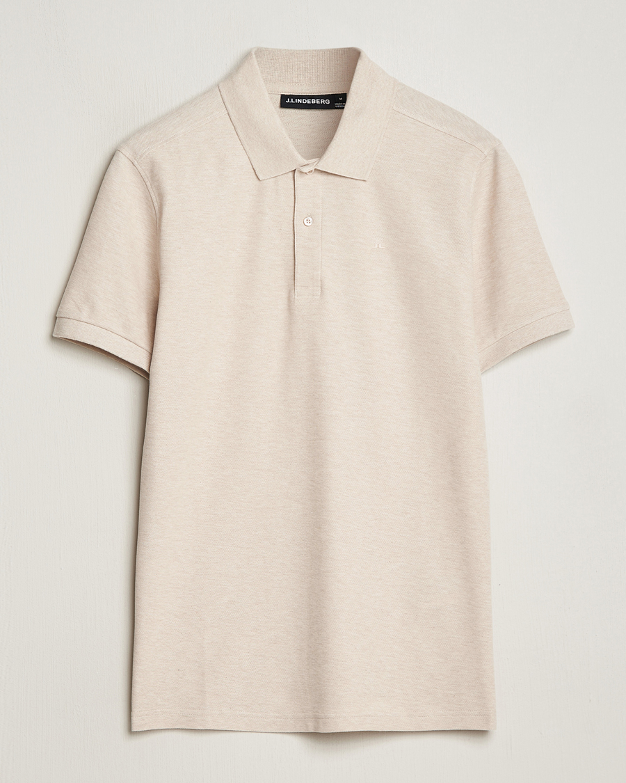 Heren | Polo's | J.Lindeberg | Troy Polo Shirt Moonbeam