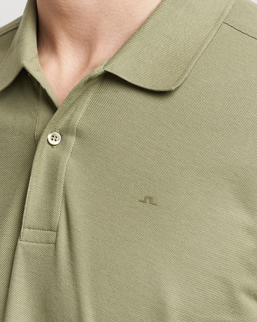 Heren | Polo's | J.Lindeberg | Troy Polo Shirt Oil Green