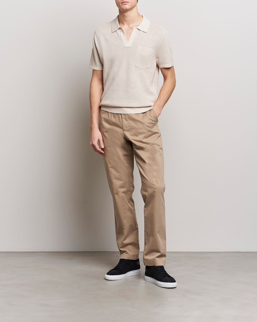 Heren | Polo's | J.Lindeberg | Ben Open Collar Polo Moonbeam