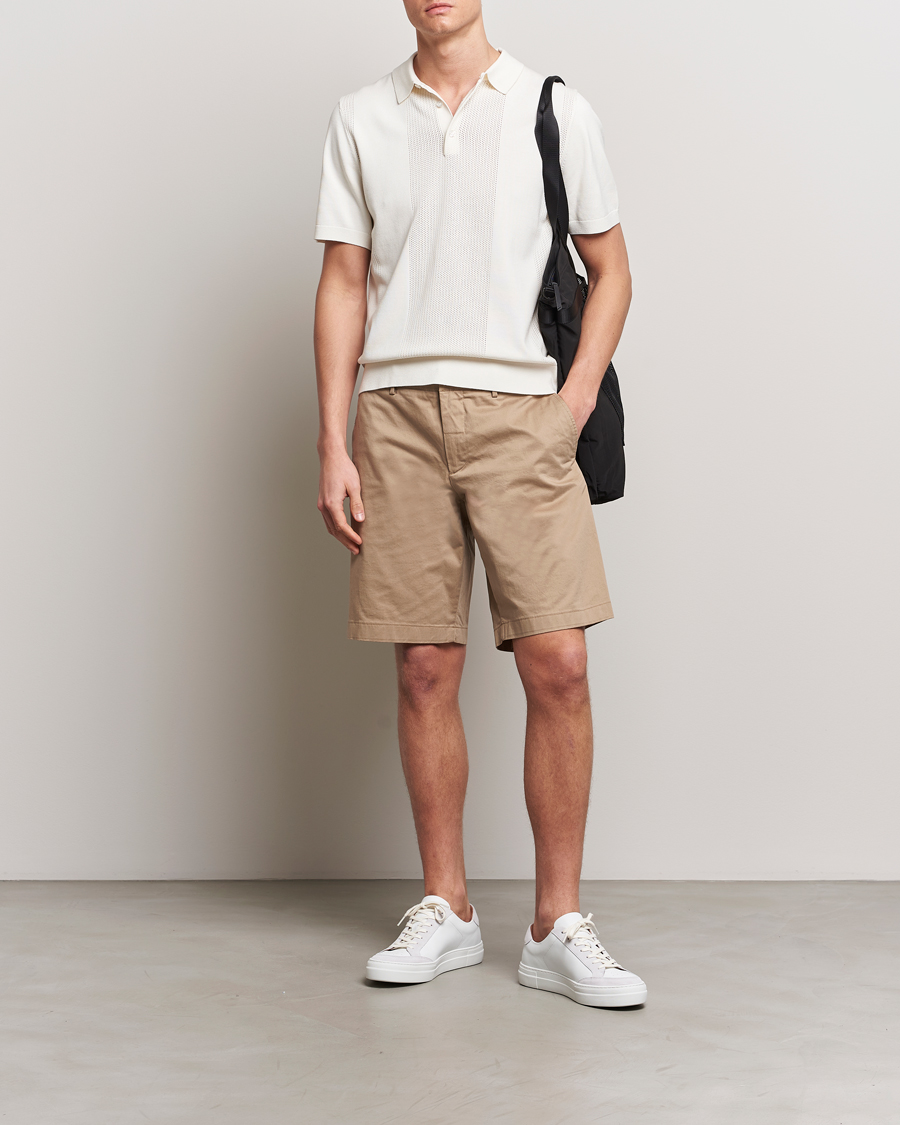 Heren | Polo's | J.Lindeberg | Reymond Solid Knitted Polo Cloud White