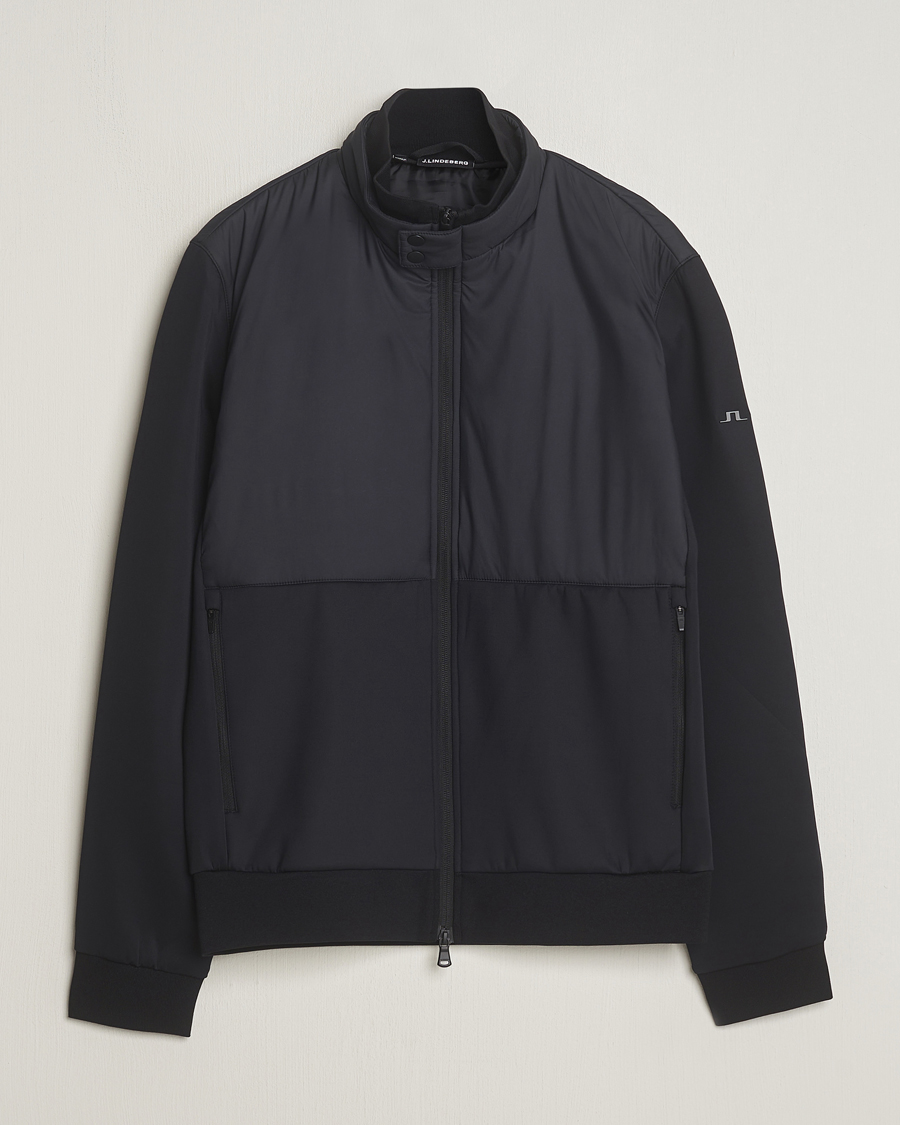Heren | Truien | J.Lindeberg | Dovid Hybrid Jacket Black