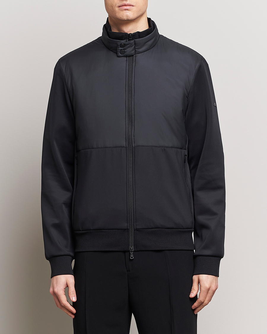 Heren | Full-zip | J.Lindeberg | Dovid Hybrid Jacket Black