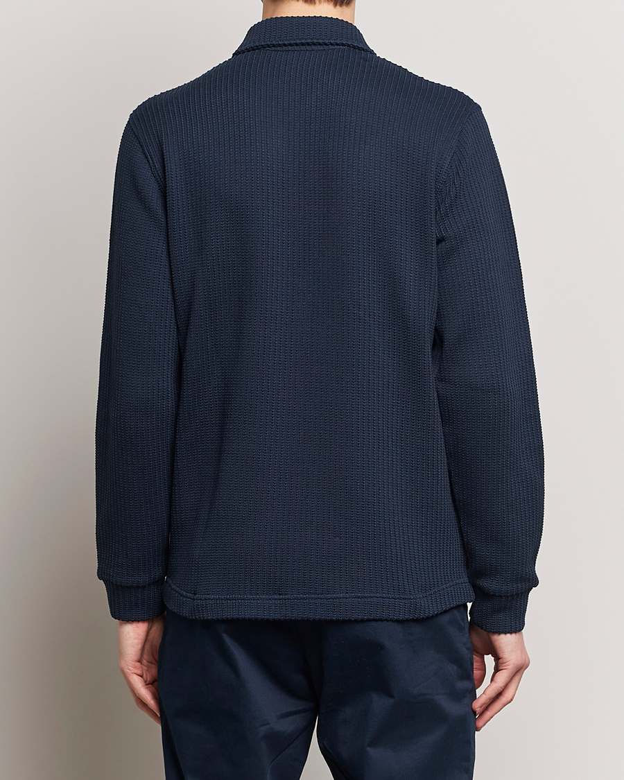 Heren | Truien | J.Lindeberg | Lansa Jersey Zip Jacket Navy