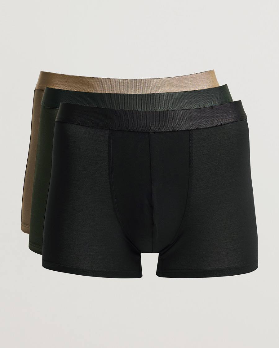 Heren | Ondergoed | CDLP | 3-Pack Boxer Briefs Black/Army Green/Golden Clay
