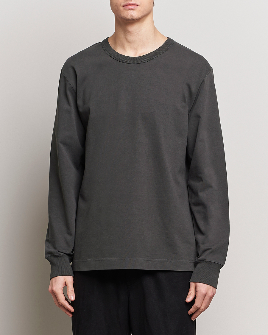 Heren | Contemporary Creators | CDLP | Heavyweight Long Sleeve T-Shirt Charcoal