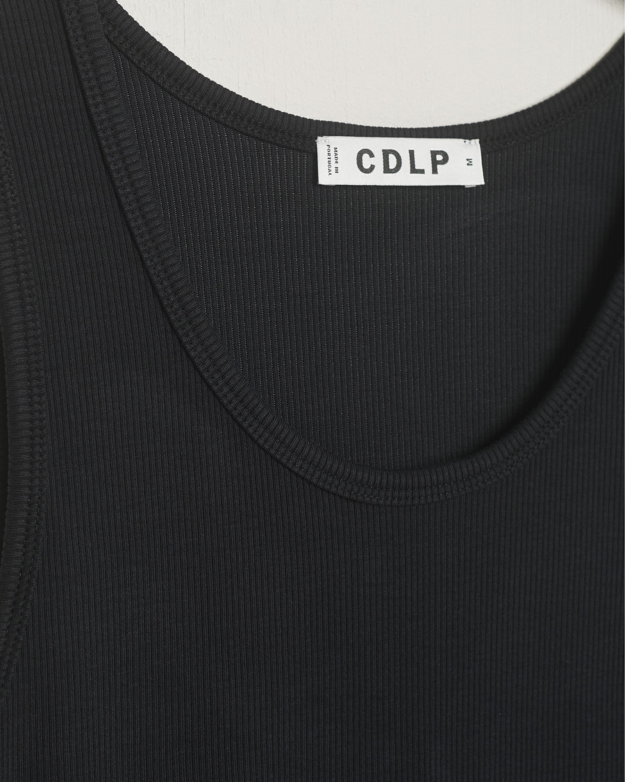 Heren | Zwarte T-shirts | CDLP | Rib Tank Top Off Black