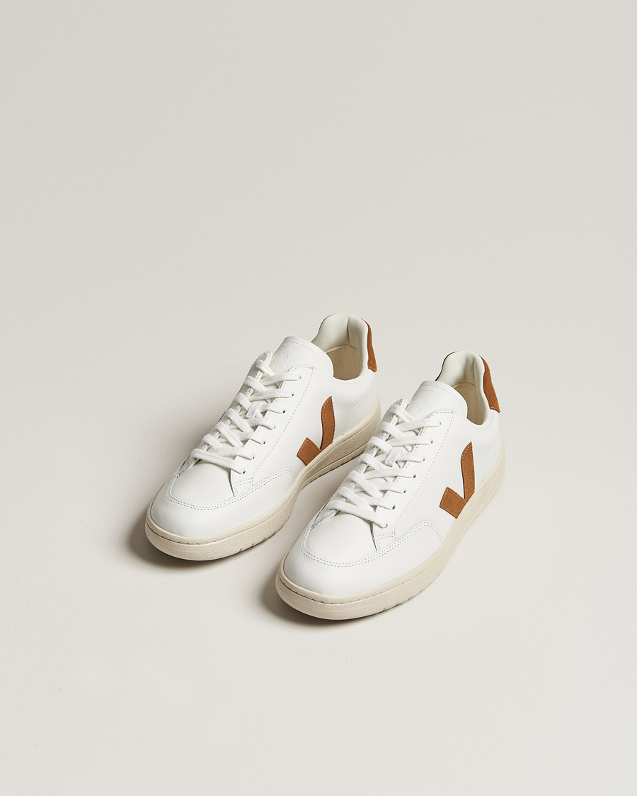 Heren | Witte sneakers | Veja | V-12 Sneaker Extra White/Camel