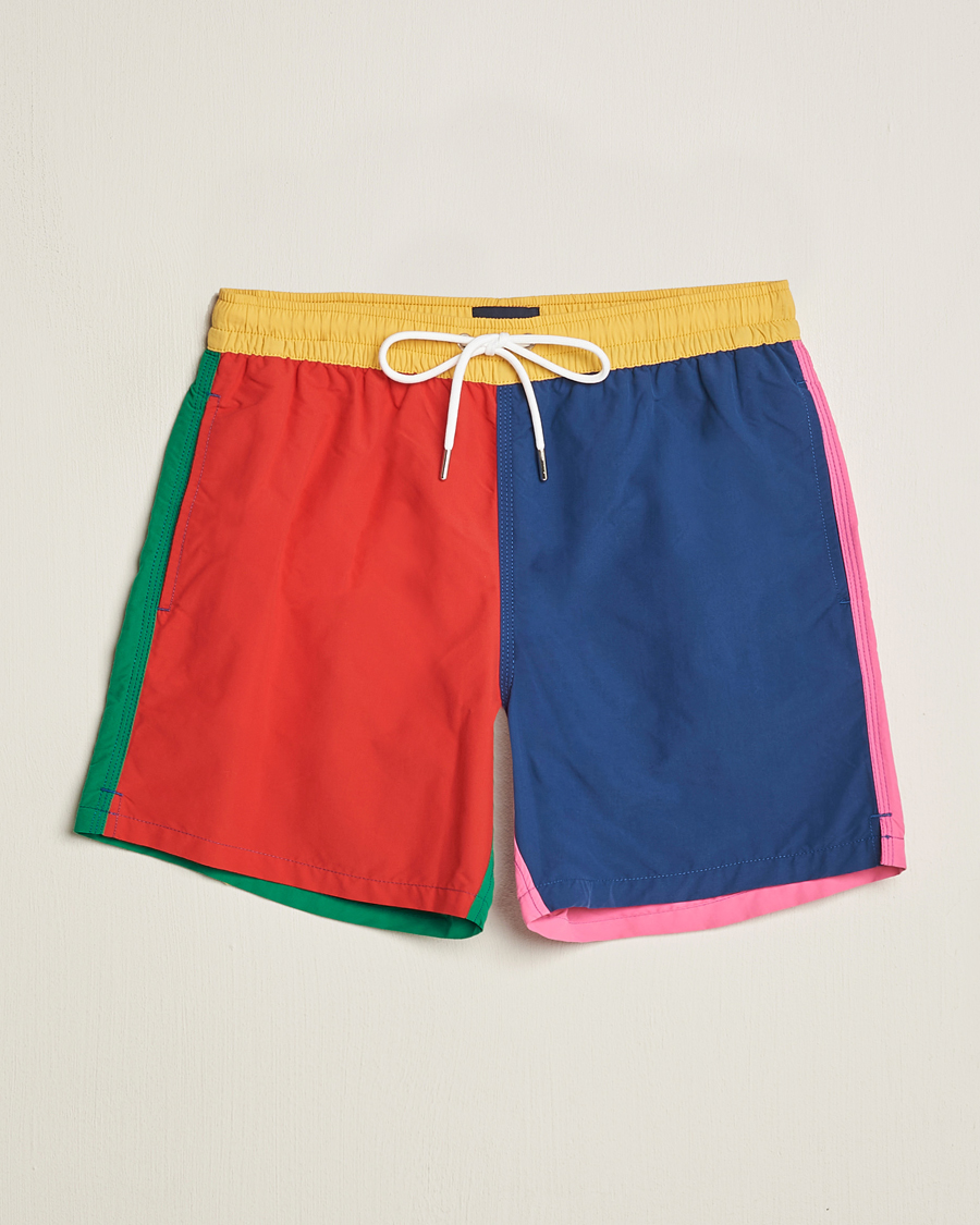 Heren | Zwembroek | Drake's | Colourblock Swimshorts Multi