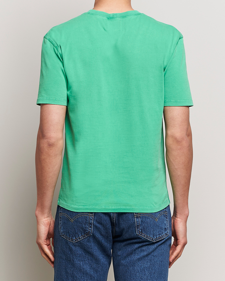 Heren | T-shirts | Drake's | Washed Hiking T-Shirt Green