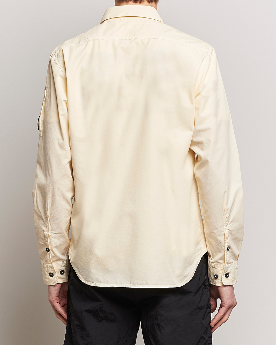 Heren | Overhemden | C.P. Company | Long Sleeve Gabardine Pocket Shirt Ecru