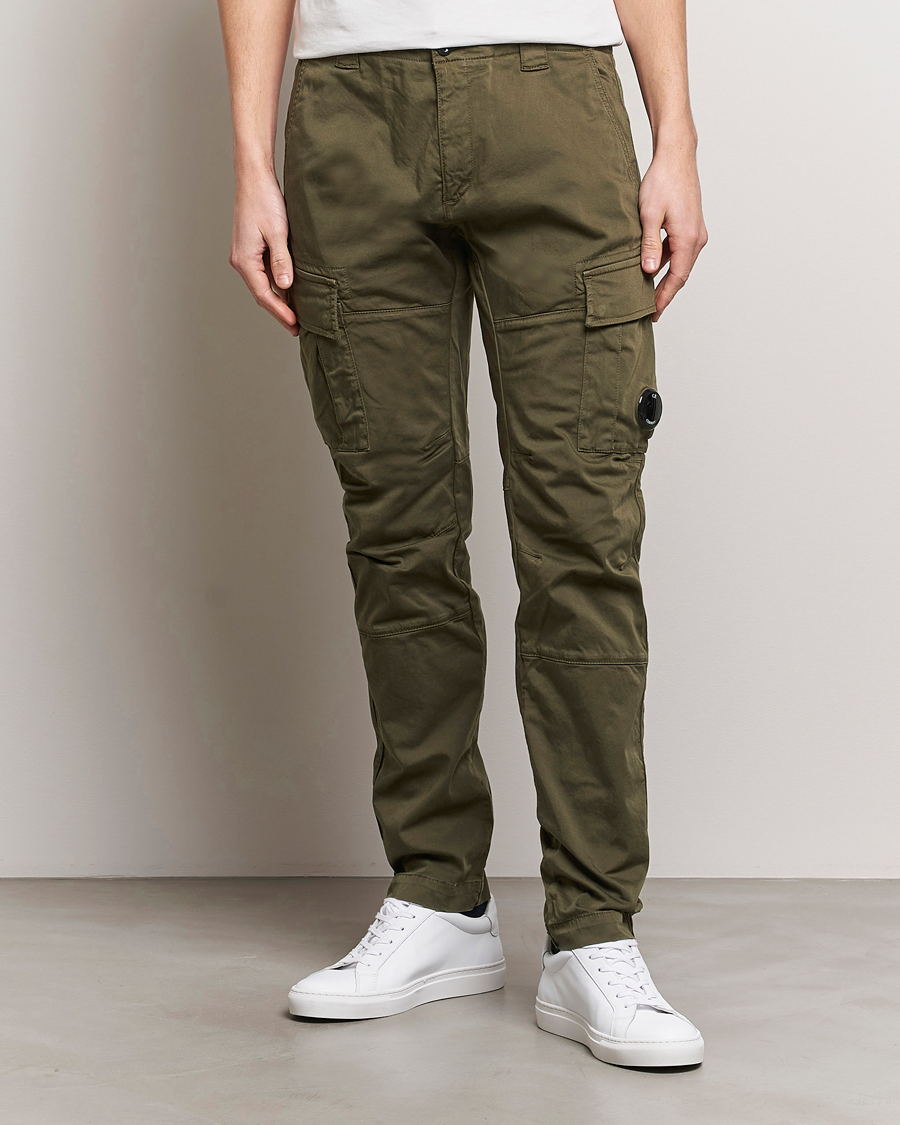 Heren | C.P. Company | C.P. Company | Satin Stretch Cargo Pants Army