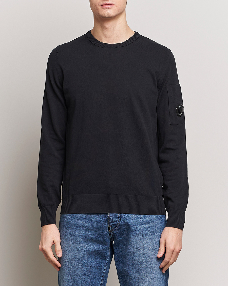 Heren | Contemporary Creators | C.P. Company | Old Dyed Cotton Crepe Crewneck Black